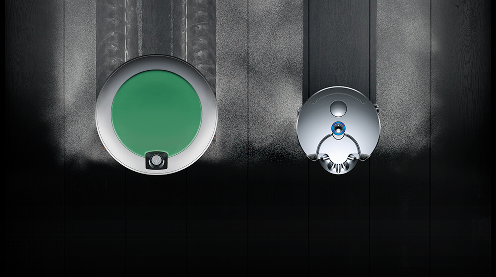 Comparing the suction of the Dyson 360 Eye™ robot to a competitor